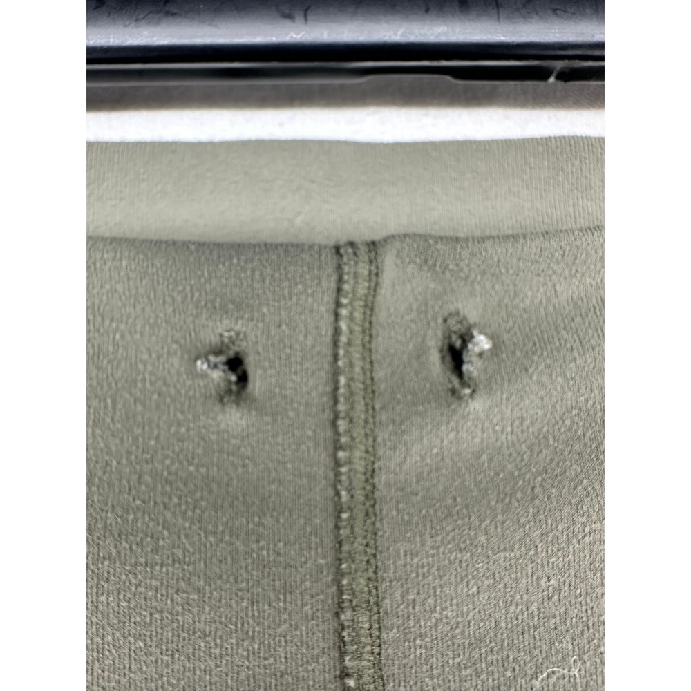 Lululemon Olive Green Cropped Wide Leg Yoga Pants High Rise Athletic Leggings - Picture 9 of 10